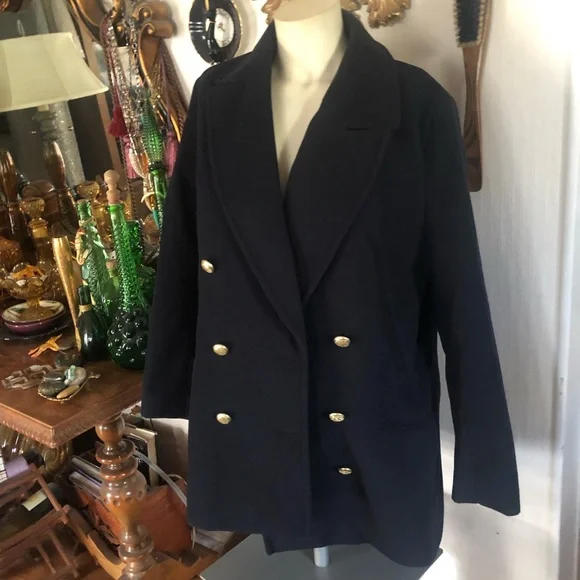 Navy Blue Peacoat by H&M - Picture 2 of 14